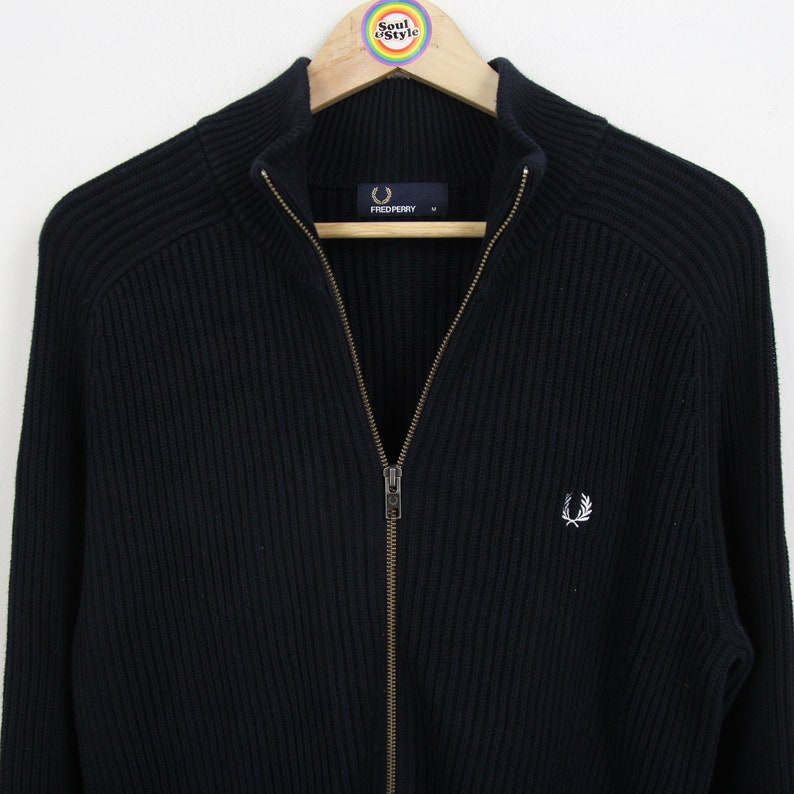 Vintage 80s Cardigan Size M Fred Perry image 6