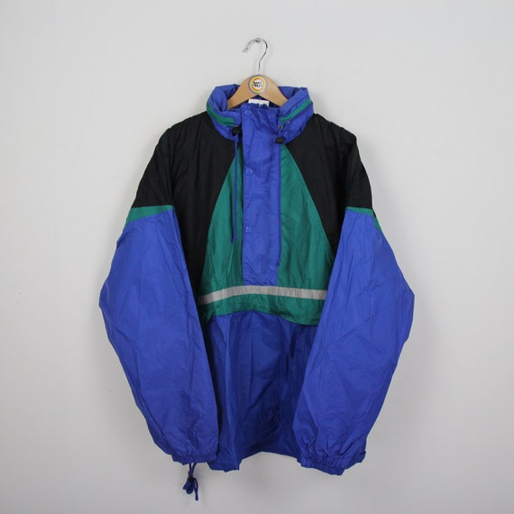 Vintage 90s Rain Jacket Slip Jacket M-L Windbreaker Marcel - Etsy