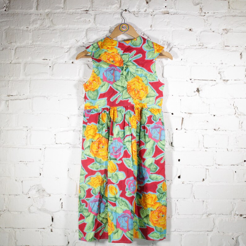 146 Kids Size Vintage 80s 90s Dress Dress Size S