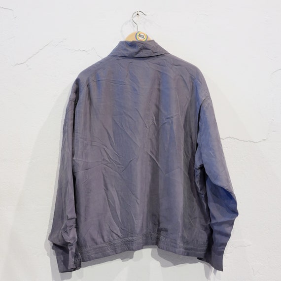 Vintage 90s silk blouson M - image 3