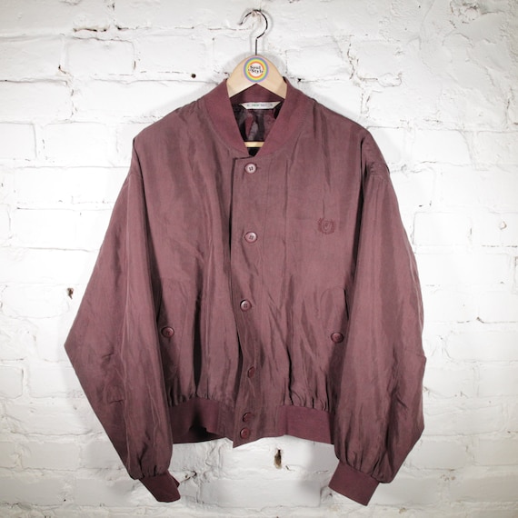 Vintage 90s Silk Blouson Size S New Fast