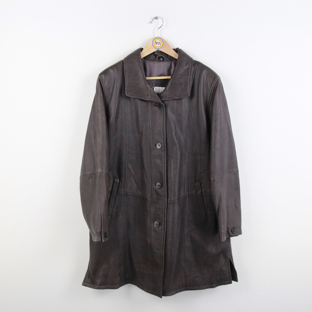 Vintage 80s 90s Leather Jacket Size M (38 Women's Size