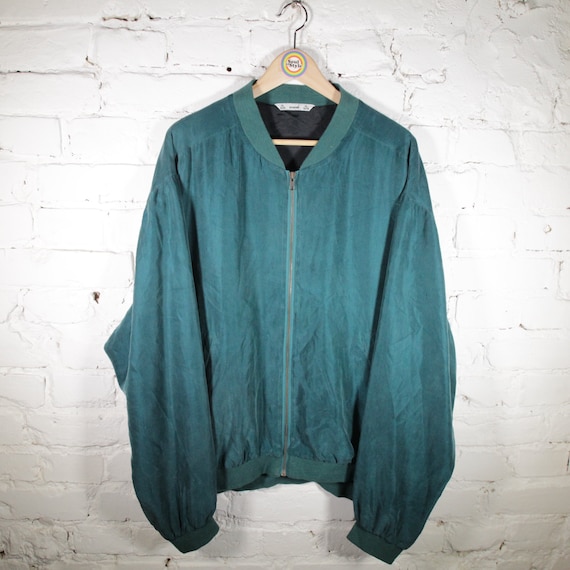Vintage 90s Silk Blouson Size XL Avanti