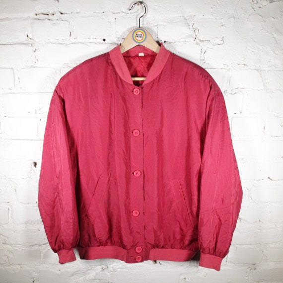 Vintage 90s Silk Blouson Size S