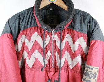 【イチオシ】 90's OLD・SOUVENIR JACKET Vintage 90's Windex Ski Wear Jacket Colorblock Skiing