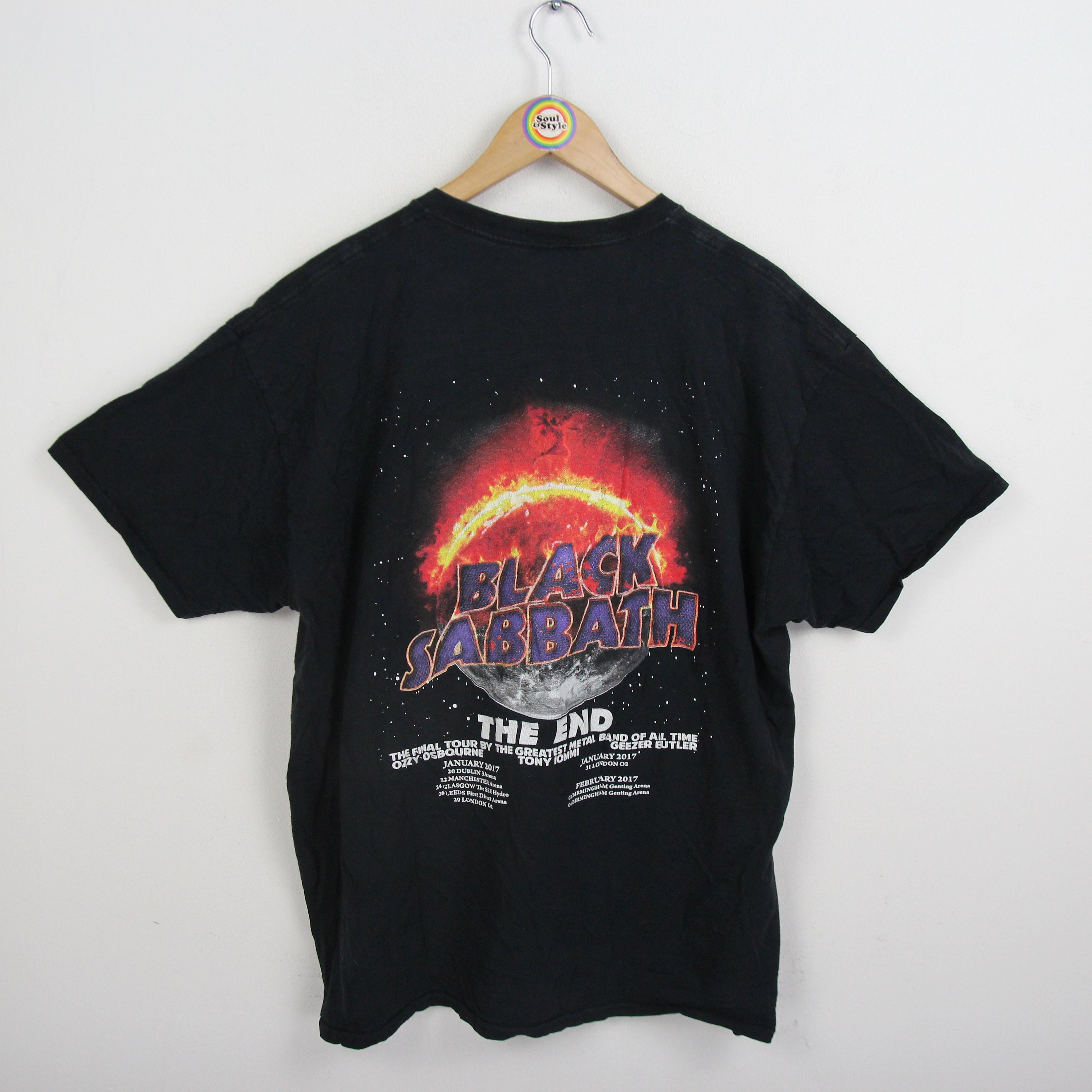 Vintage T-shirt Size XL Black Sabbath Bandshirt the End Vintage T-shirt Size XL Black Sabbath Bandshirt the End