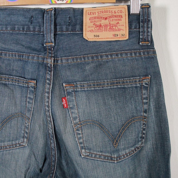 Pantalon taille haute vintage jeans jeans taille femme W29 L32 annees 80 90 Levi Strauss Levi s 506 Etsy France