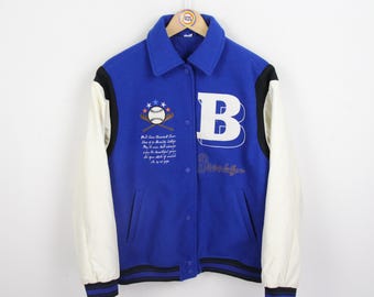 ジャケット・アウター [SullneArchives] 90s Wool Mode Blouson VINTAGE 90s Surf Style Jacket Yellow/Blue/Green 1/4 Zip
