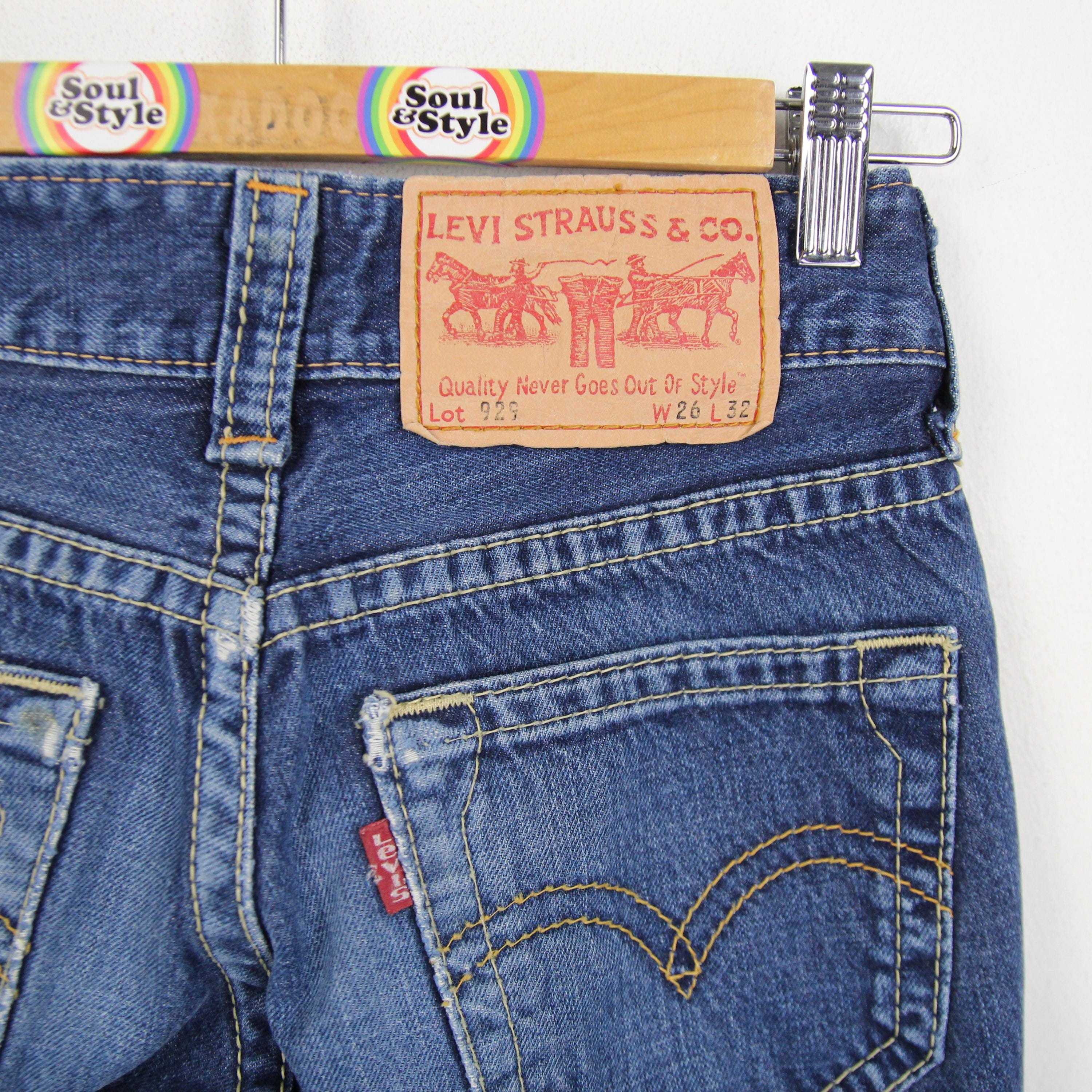 Vintage Levi's Denim Jeans 929 W26 L32 80s 90s Levi Strauss