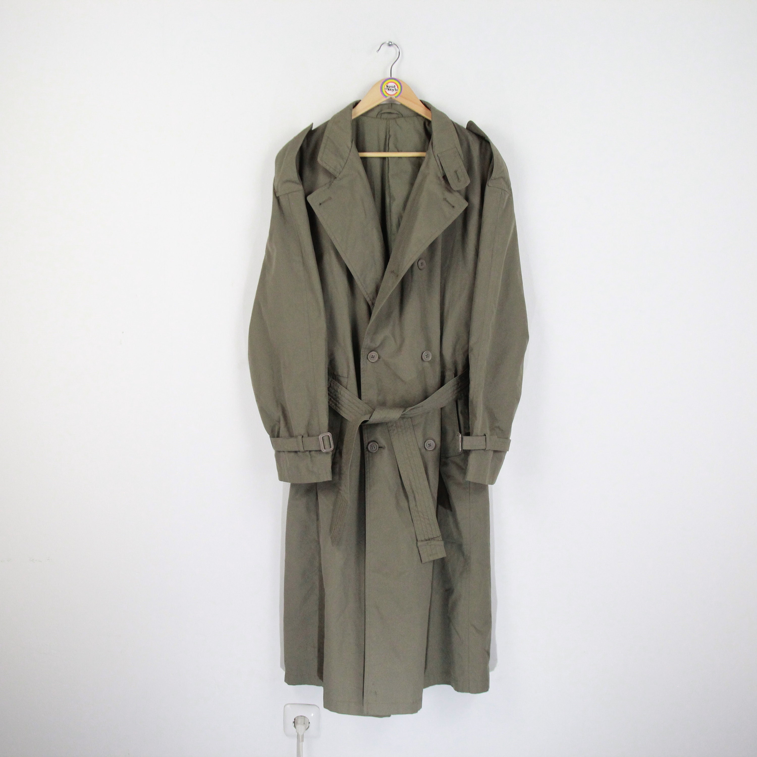ジャケット・アウター Vintage   trench coat sullen Vintage 90s Coat Jacket Trench Coat Size M-L (50) Mcneal - Etsy