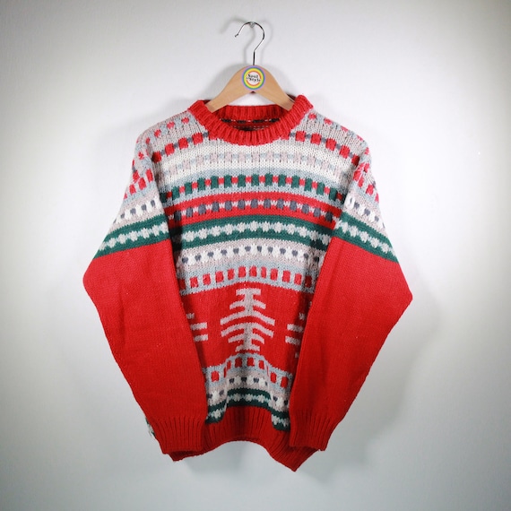 Vintage 80s Strickpullover Size S