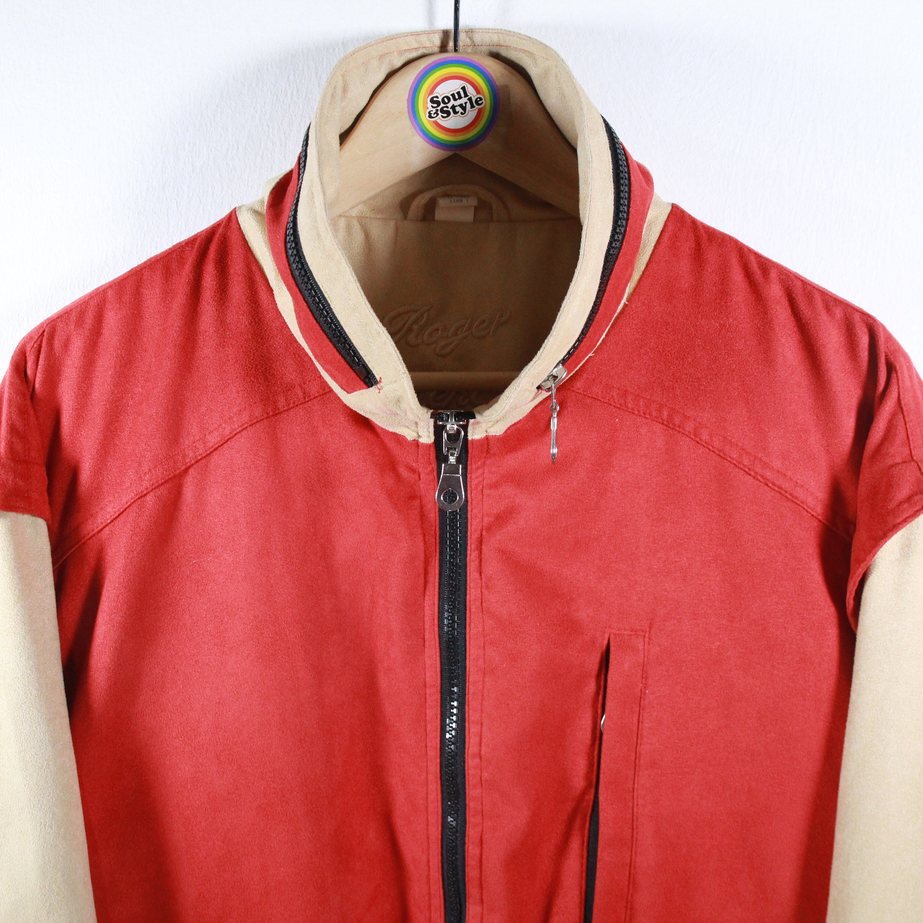 Vintage 90s Velor Jacket Blouson Size XL-2XL Roger Kent - Etsy