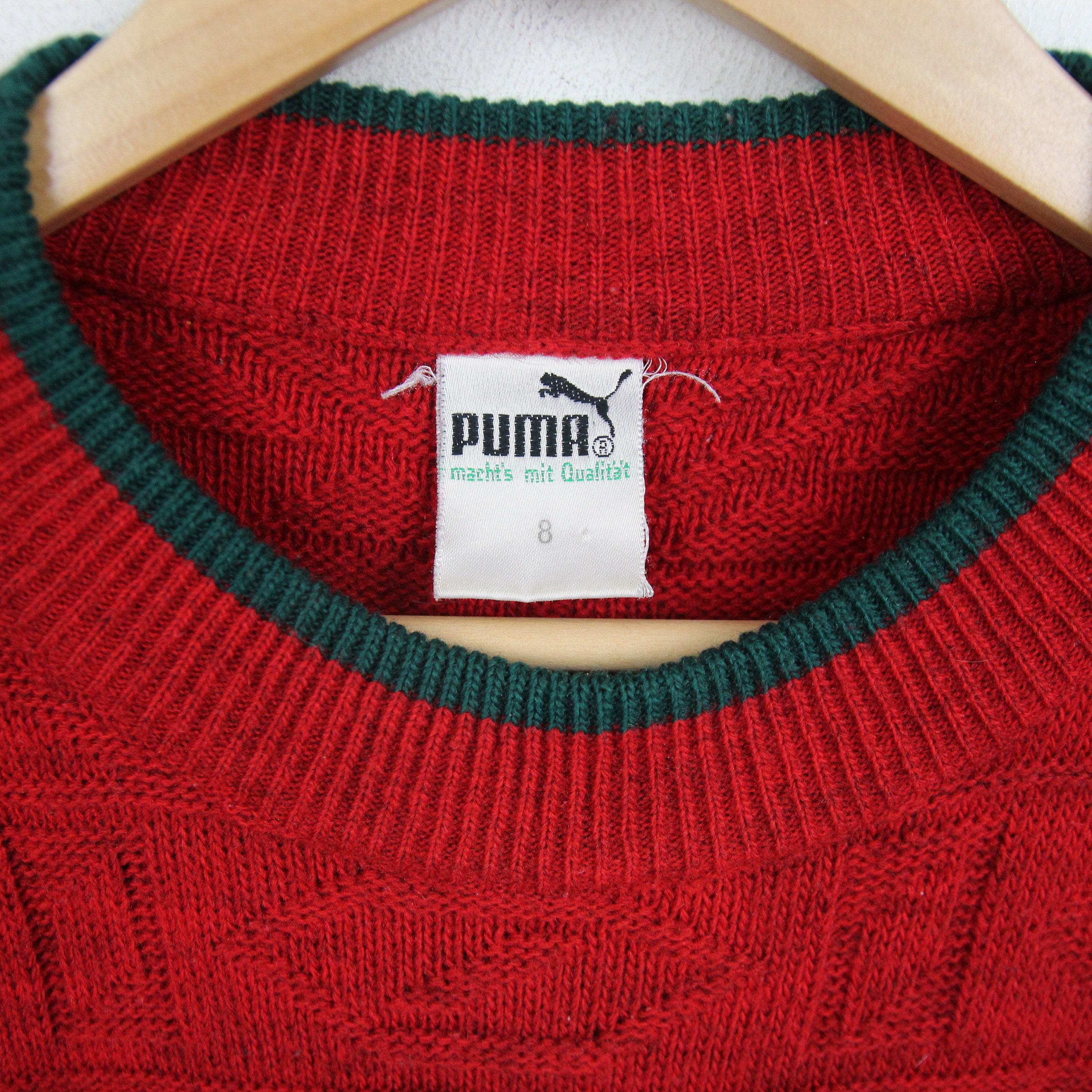 Puma Vintage 80s Sweater Mens Size XL Outdoor Knitted Wool
