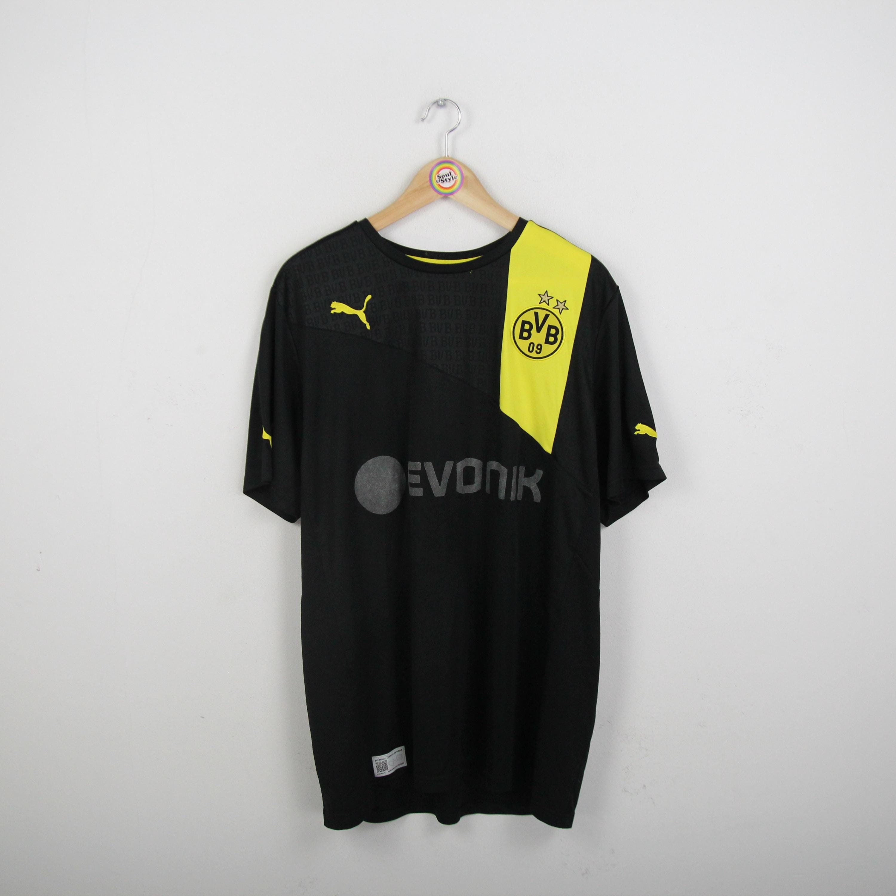 Vintage T-shirt Jersey Size 2XL Borussia Dortmund BVB 2012-13 Away
