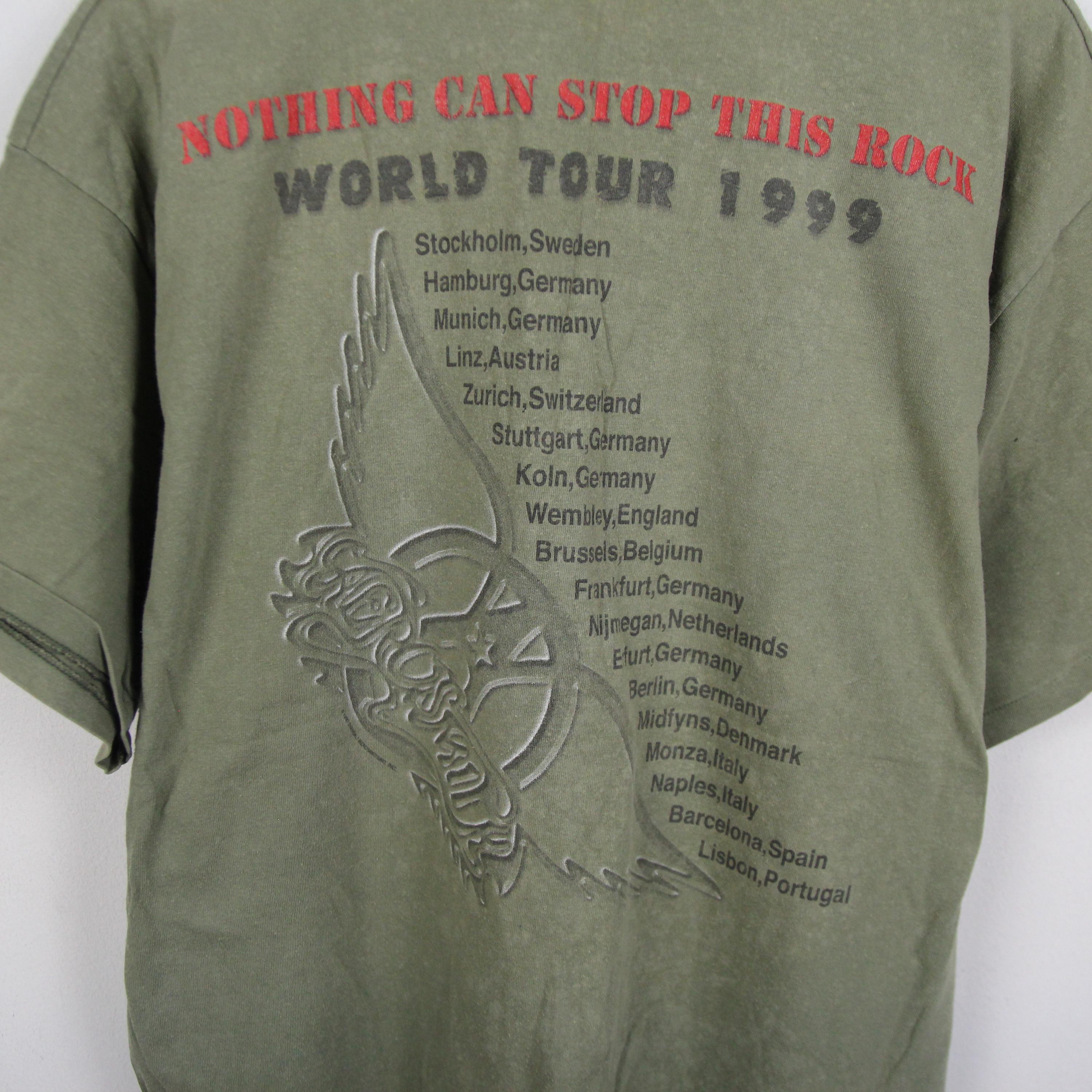 Vintage T-shirt Size XL Aerosmith World Tour 1999 Nothing Can Stop