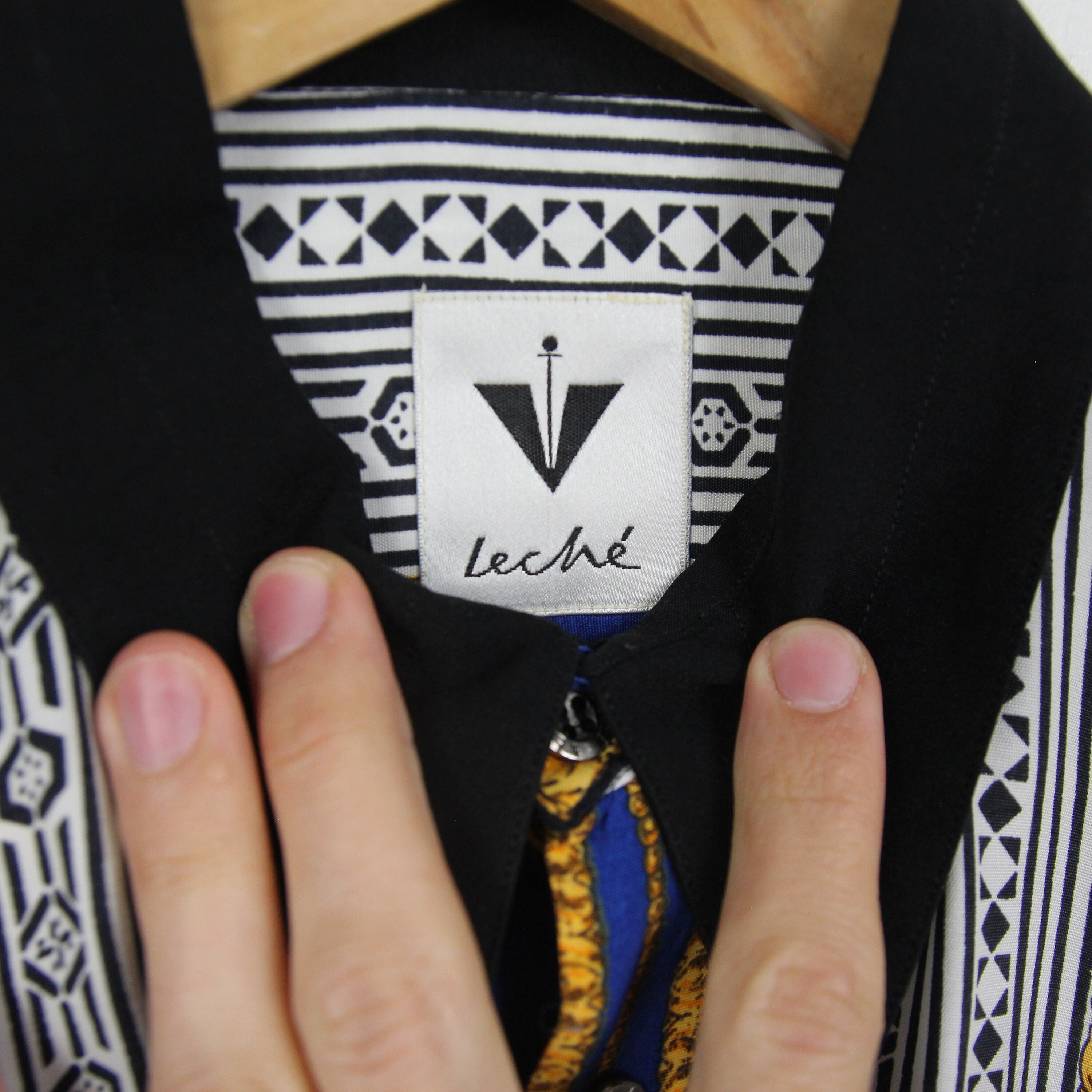 Vintage Viscose Shirt 90s Size XL Long Sleeve Leché - Etsy
