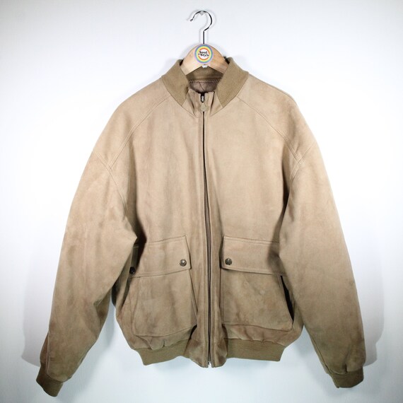 Vintage 90s Velour Jacket Blouson Size 