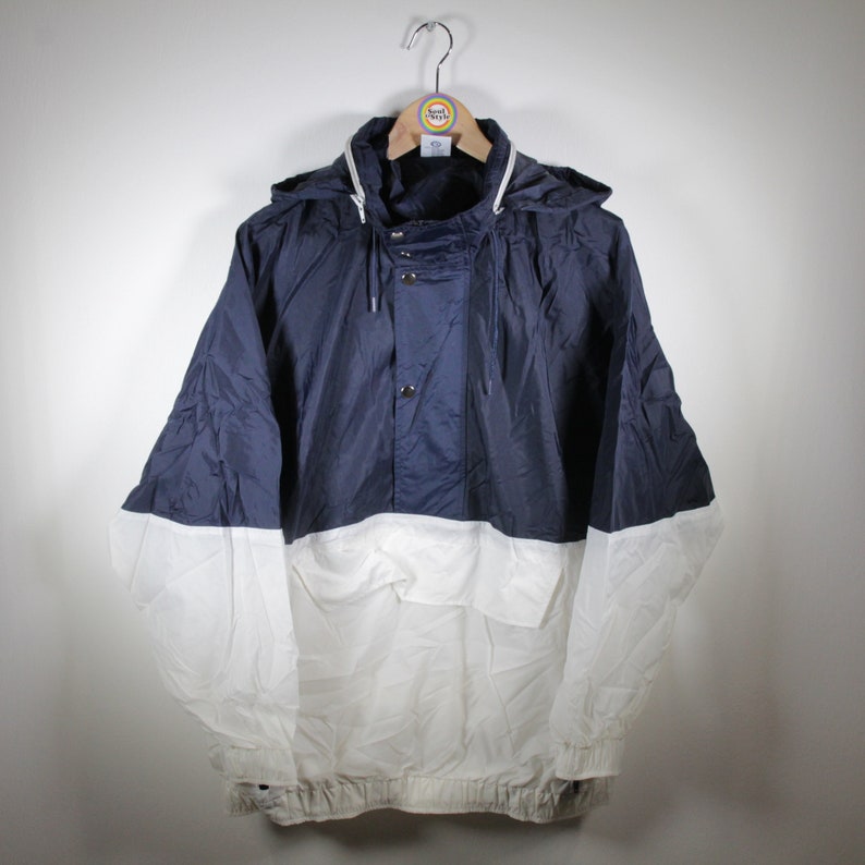 Vintage 90s Rain Jacket Slip Jacket M L Windbreaker Rodeo