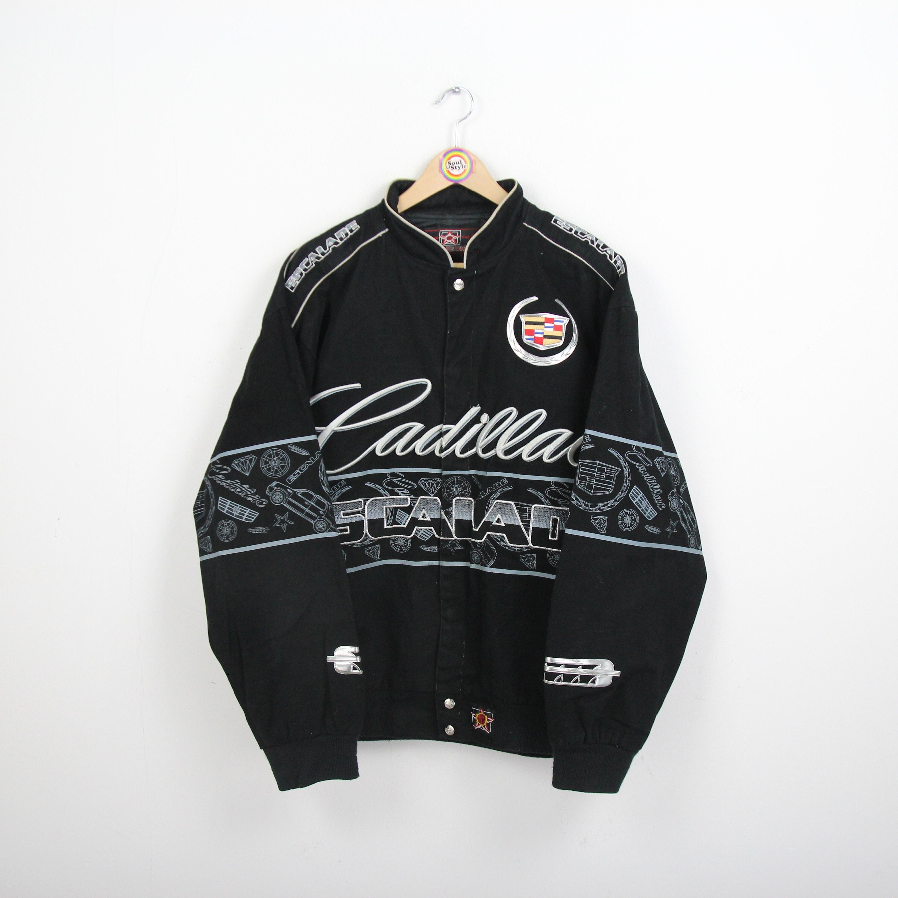 Vintage 90s Blouson Size L-XL JH Design Cadillac Escalade - Etsy