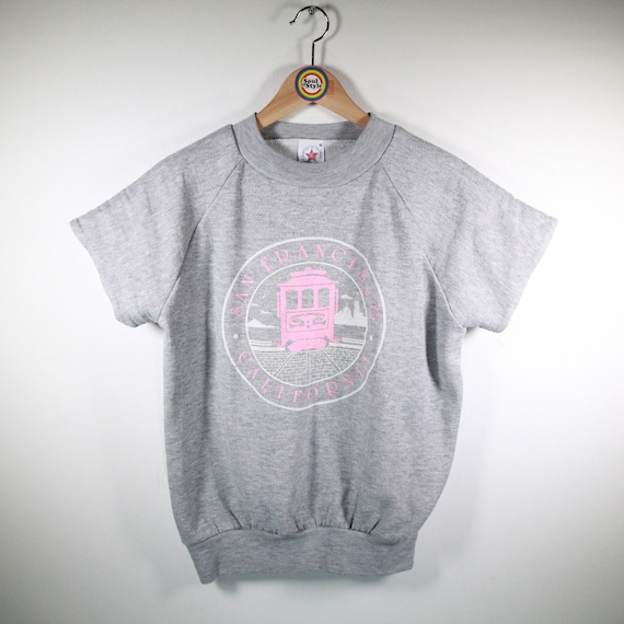 Vintage 90s Sweatshirt Short Sleeve M (women's Size) Made in