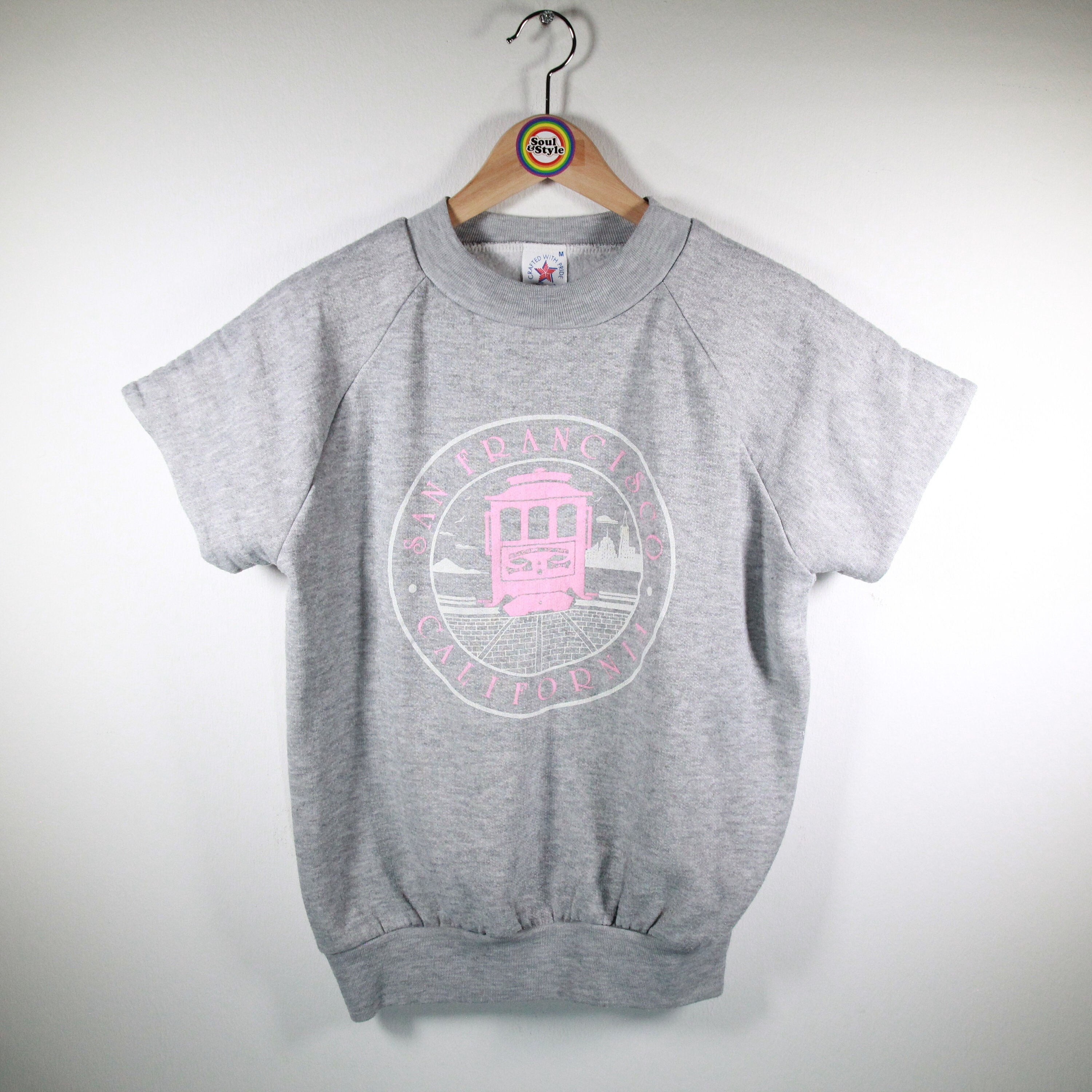 送料無料特集 | 激安の新品・型落ち・アウトレット Vintage in Made Size) (women's M Sleeve Short Sweatshirt 90s トップス