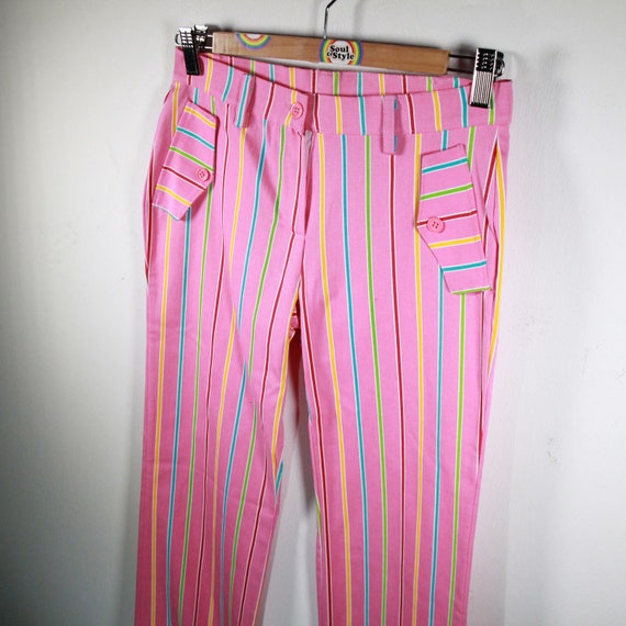 Vintage Highwaist Pants Jeans Fabric Pants Women … - image 3