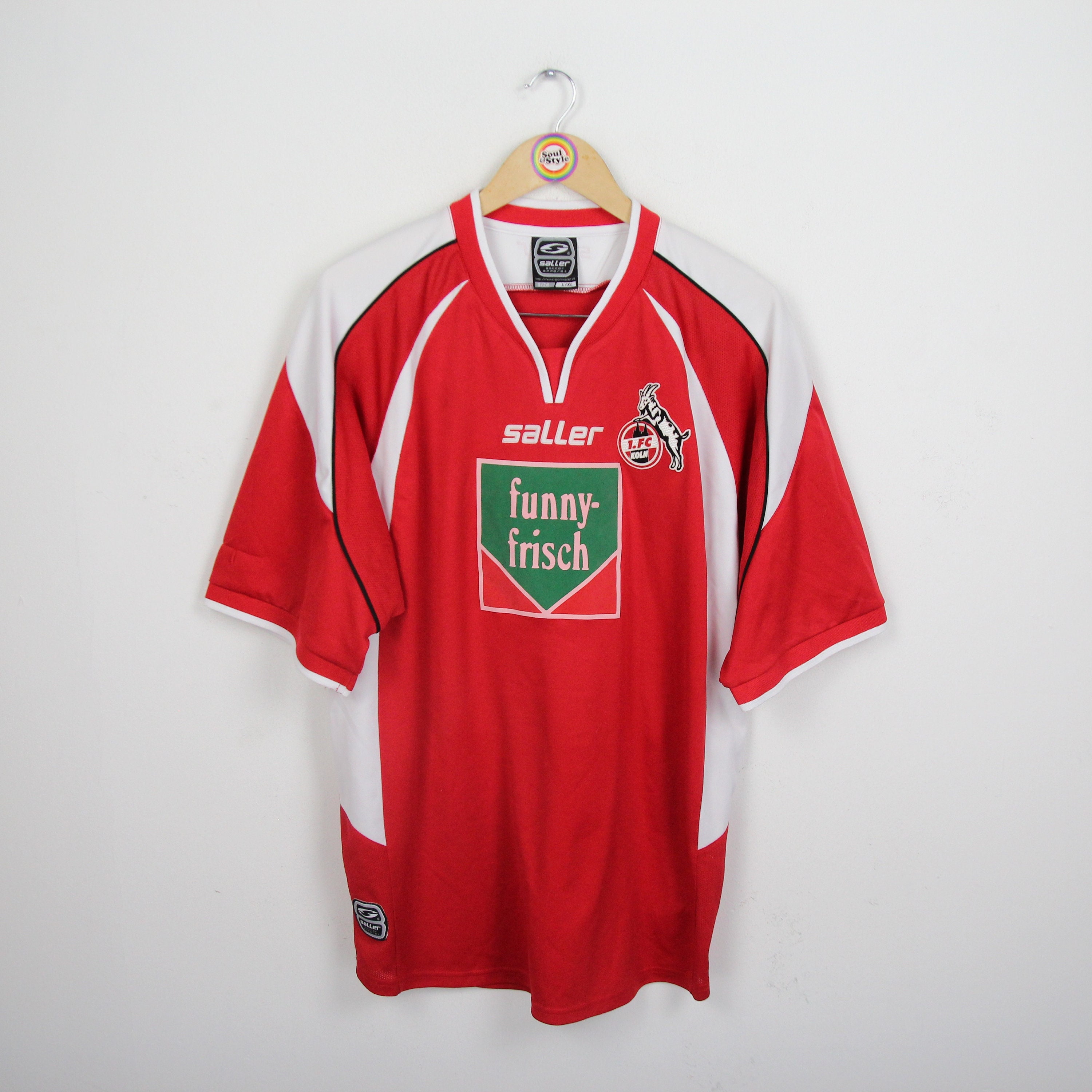 Maillot Vintage 1.FC Köln 2004/05 - Original, Signé à La Main, Taille XXL Adulte, Excellent état