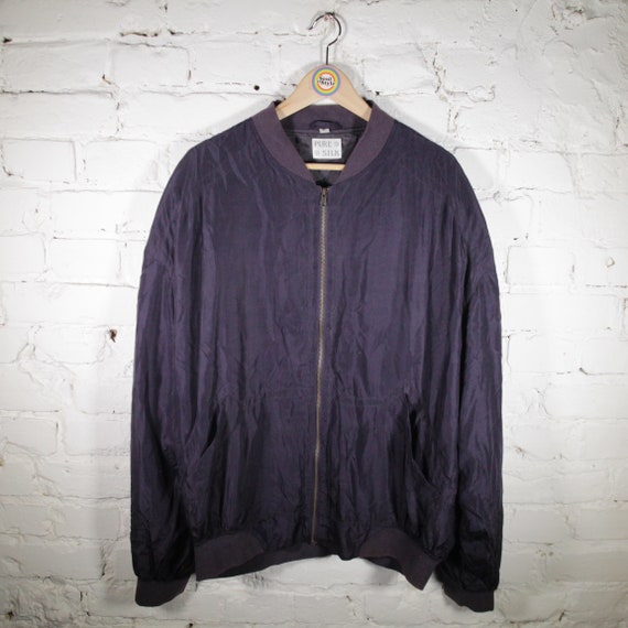 Vintage 90s Silk Blouson Size XL