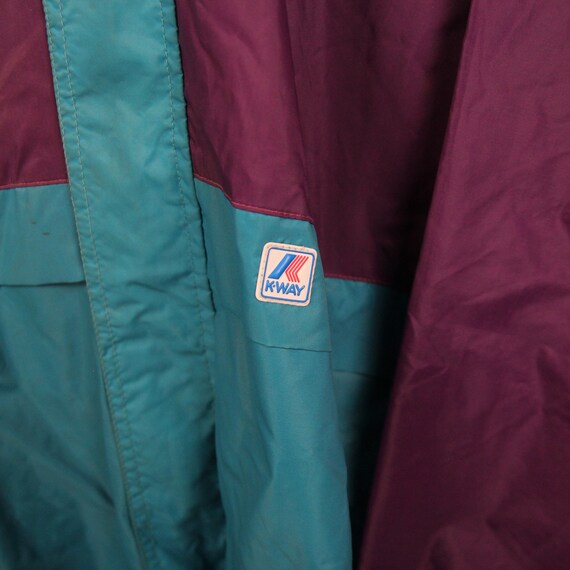 Vintage 90s K-WAY rain jacket slip jacket XL wind… - image 3
