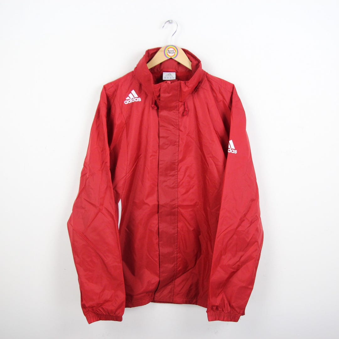 Vintage 90s Adidas Rain Jacket L-XL (D7 186) Windbreaker 6th