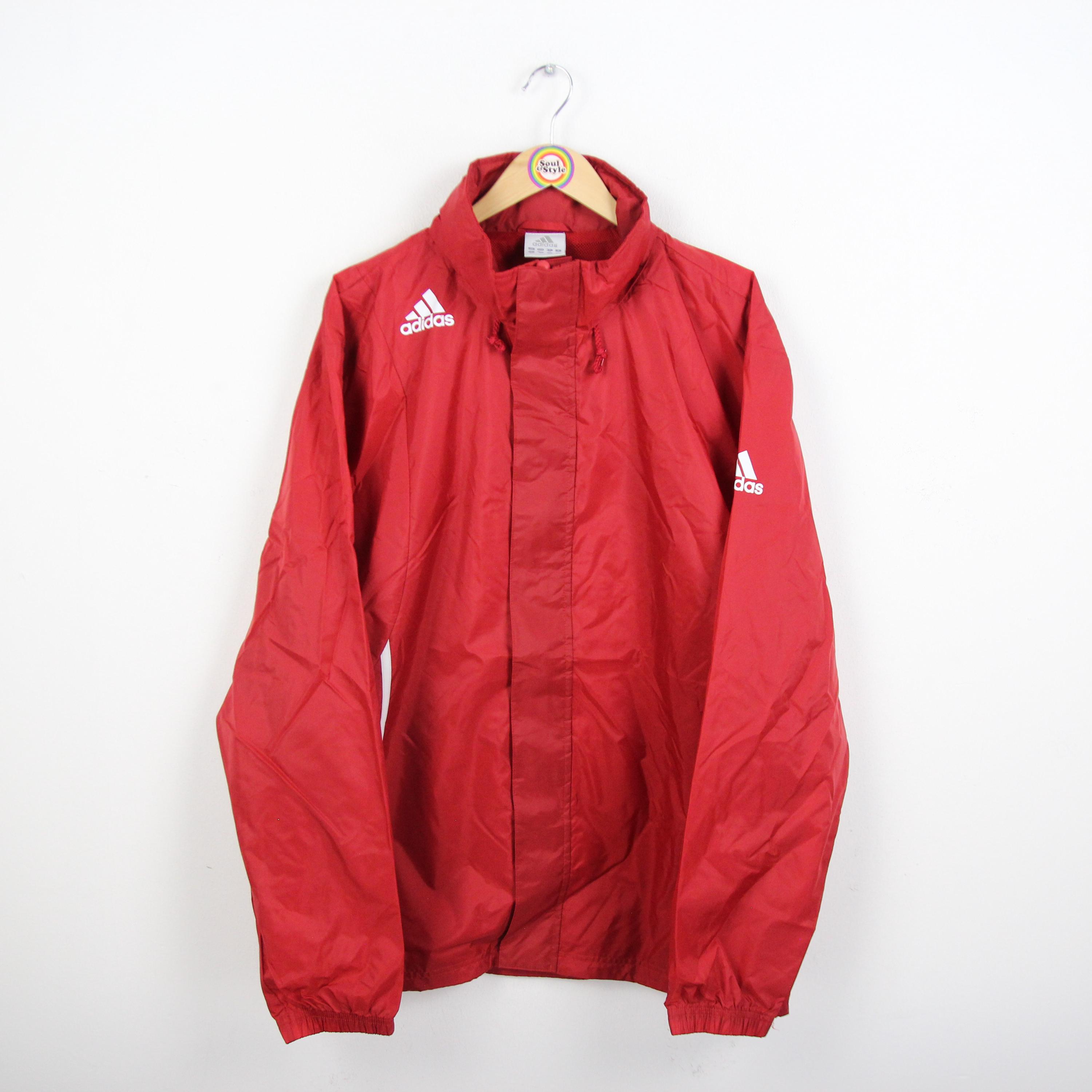 Vintage 90s Adidas Rain Jacket L-XL (D7 186) Windbreaker 6th