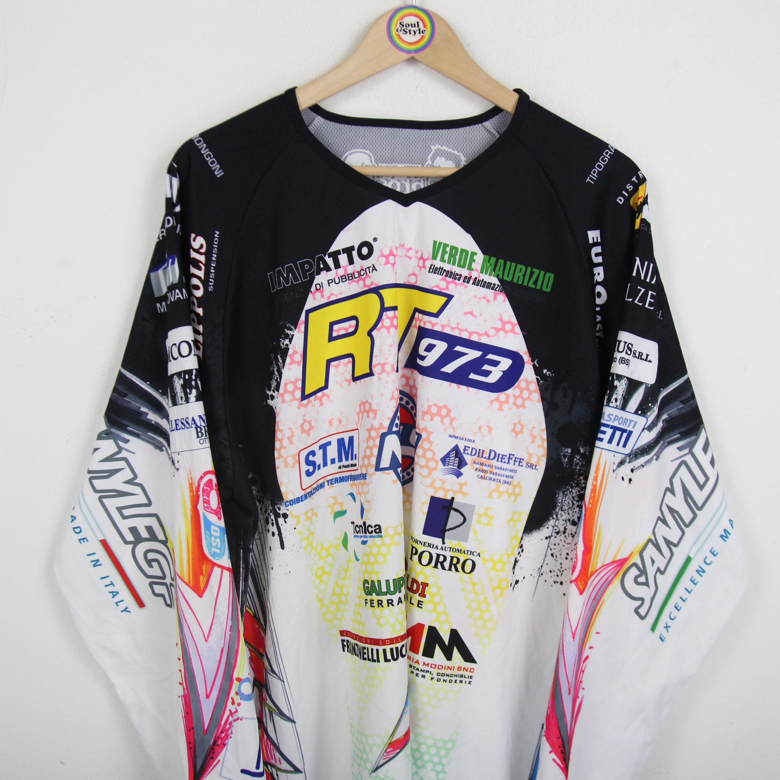 Vintage T-shirt Jersey Long Sleeve Size 2XL RT973 Italy