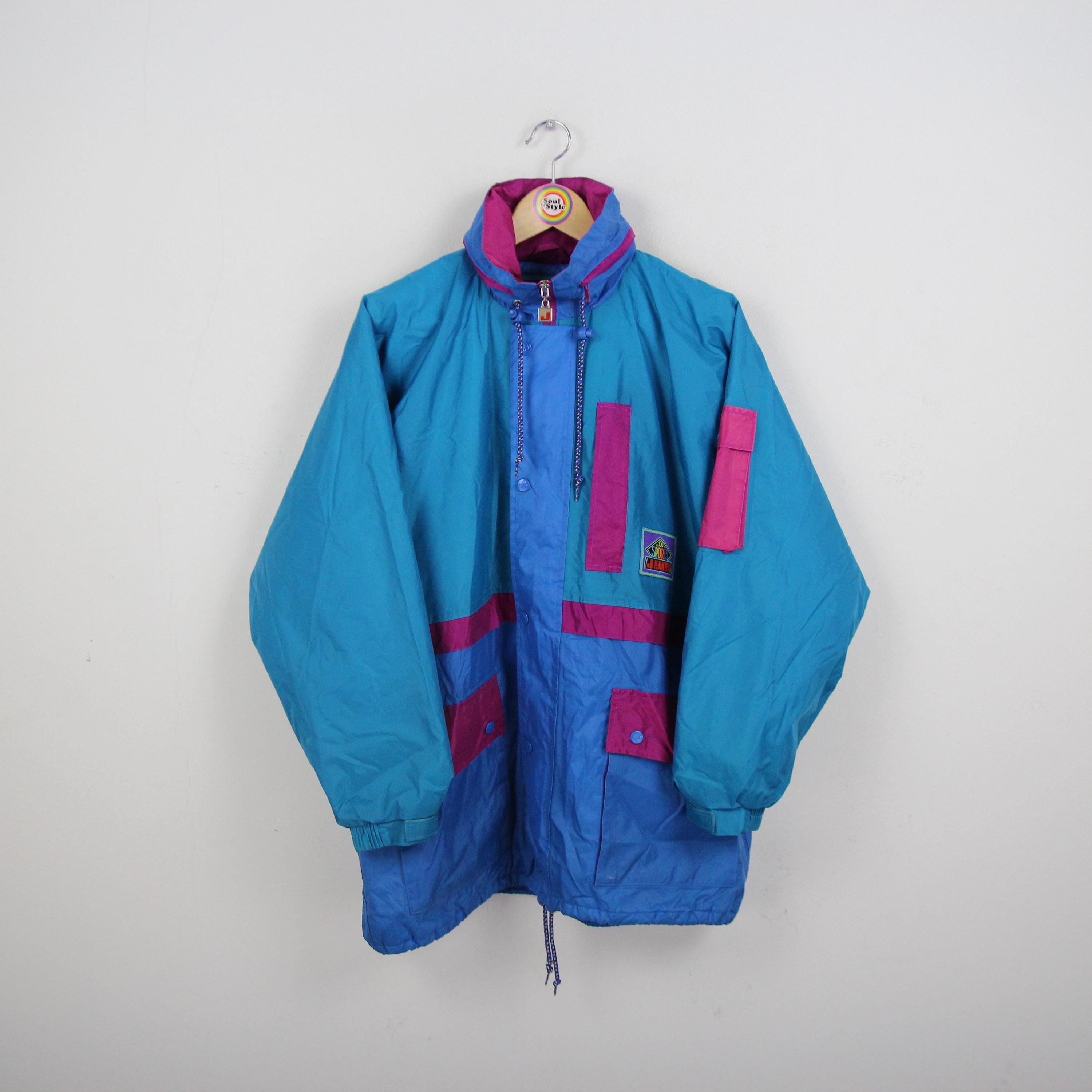 ジャケット・アウター KIARIS Vintage 90s Zipped Jacket Vintage 90s Jams World Zip Up Rayon Multicolor Jacket Womens Size