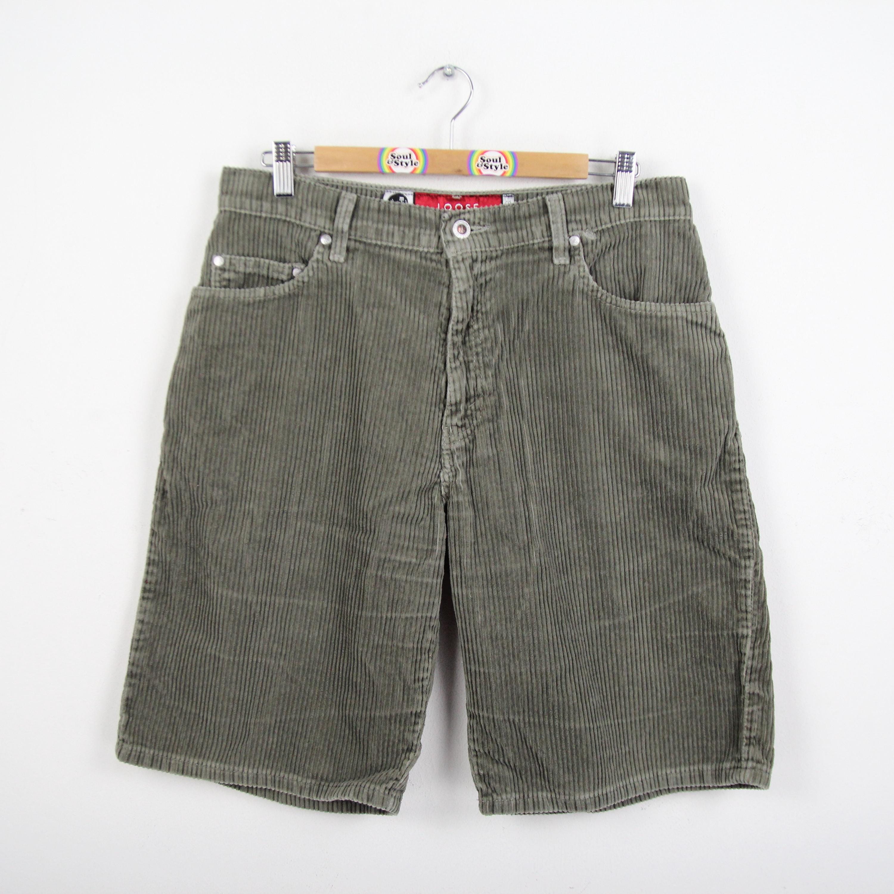 Vintage Levis Corduroy Shorts Silvertab W33 80s 90s Loose
