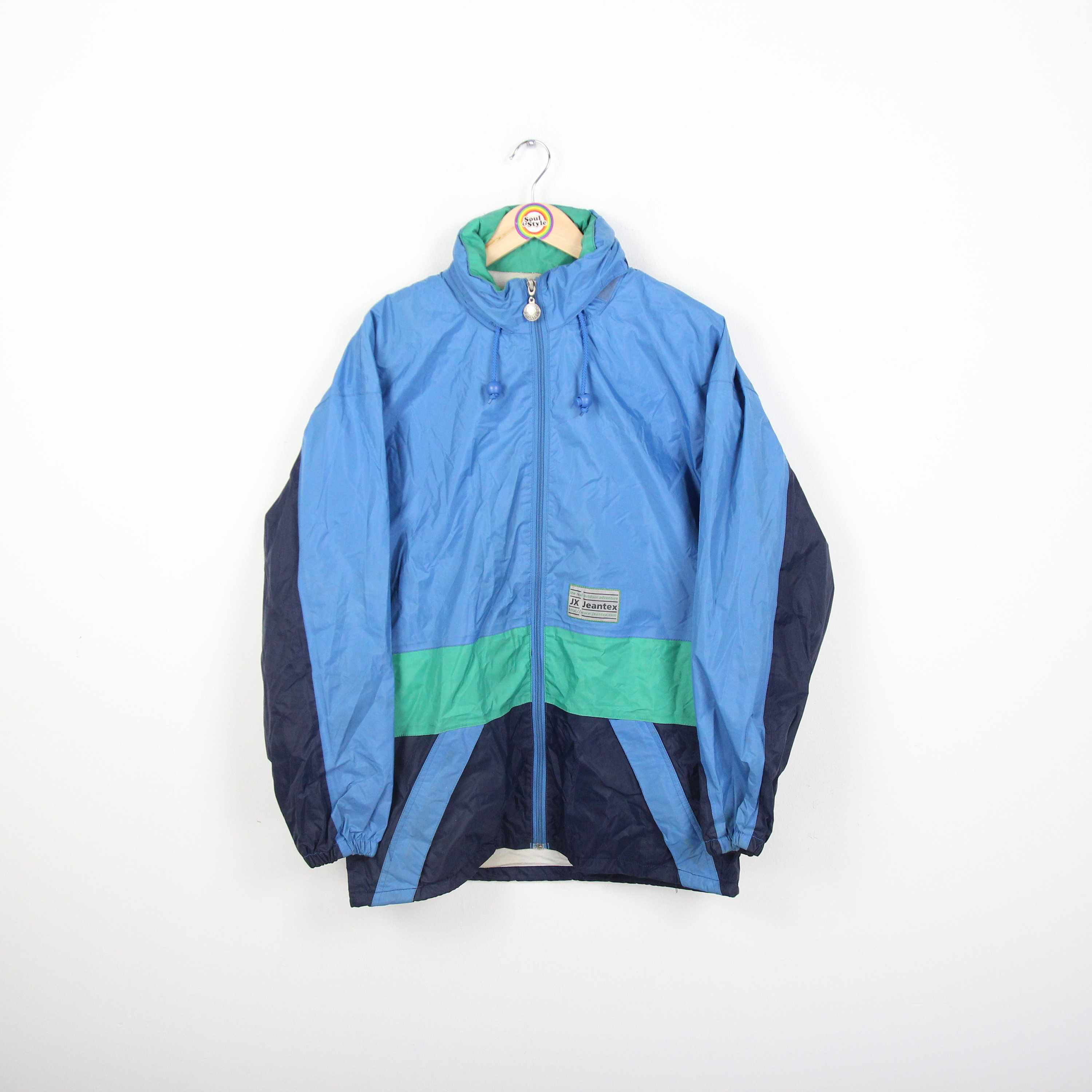 Vintage 90s Rain Jacket S Jeantex Windbreaker - Etsy