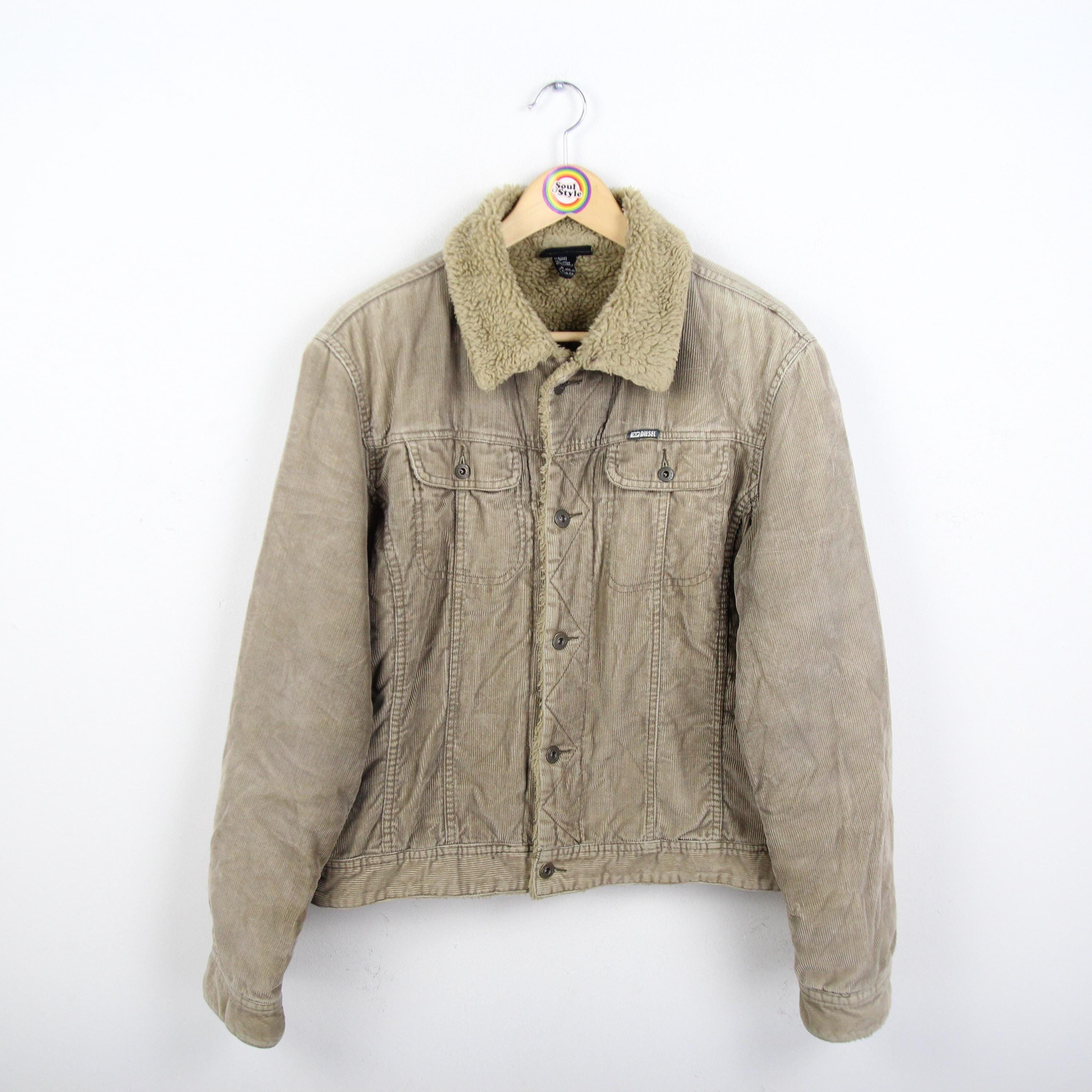 vintage corduroy far jacket 90s 短丈ジャケット Vintage 90s Corduroy Jacket Size M Diesel - Etsy