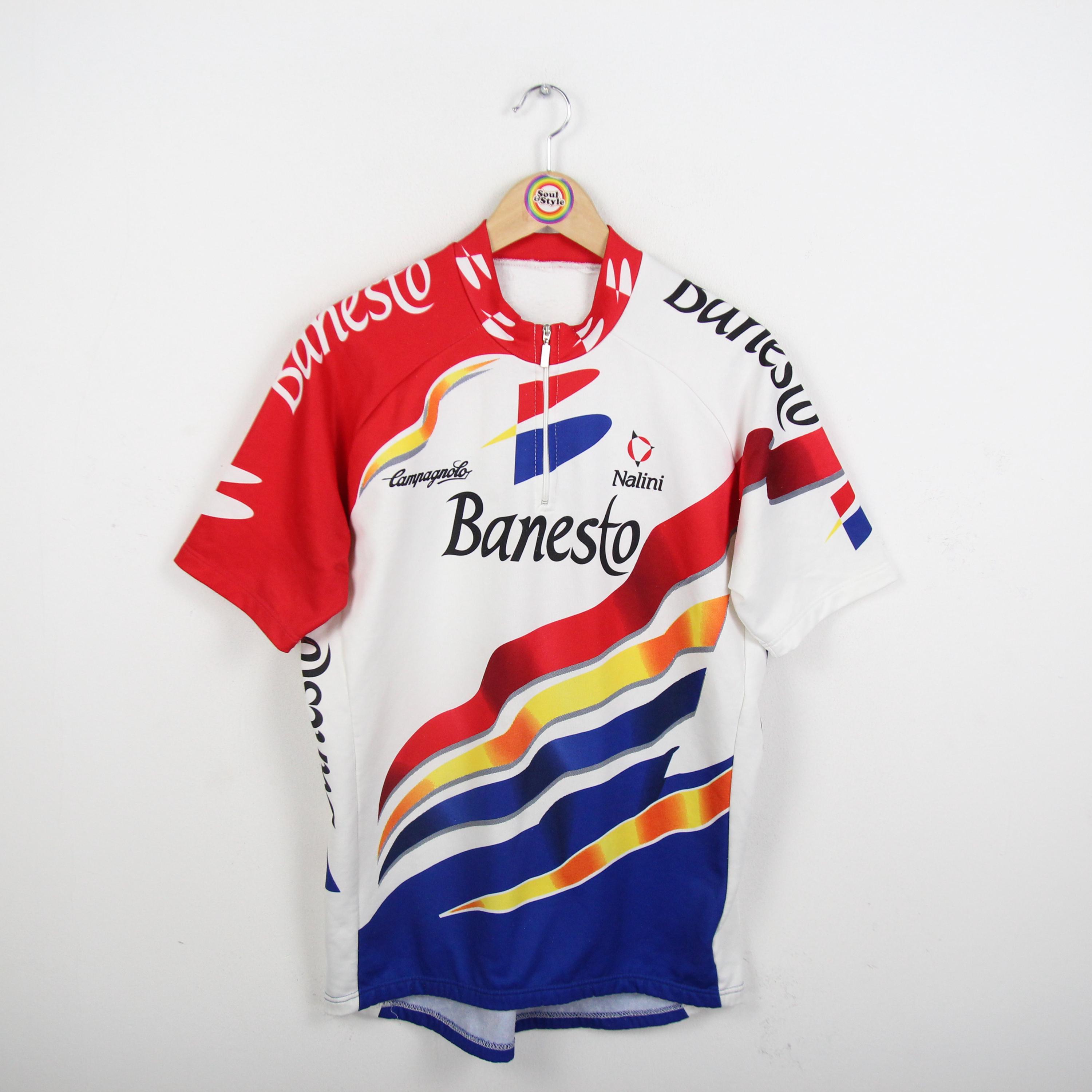 Maillot Cycliste Vintage Nalini Banesto Campagnolo - Tour 1993 - Taille M - Occasion