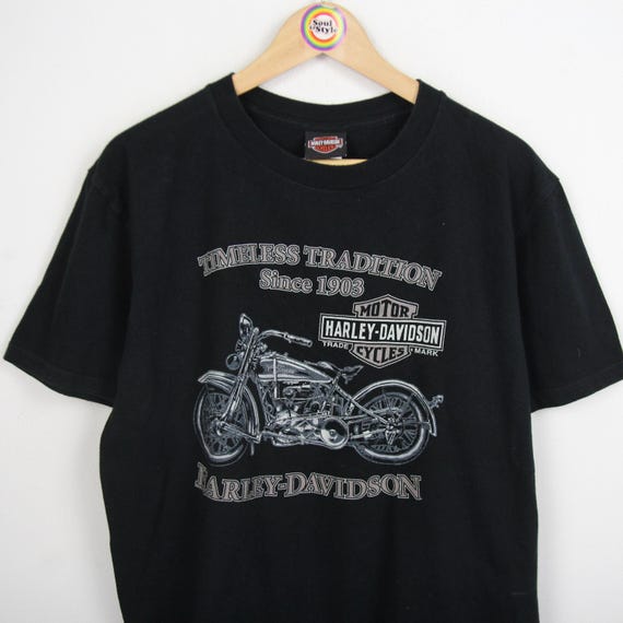 Vintage T-shirt Size L Harley Davidson Motorcycles Timeless