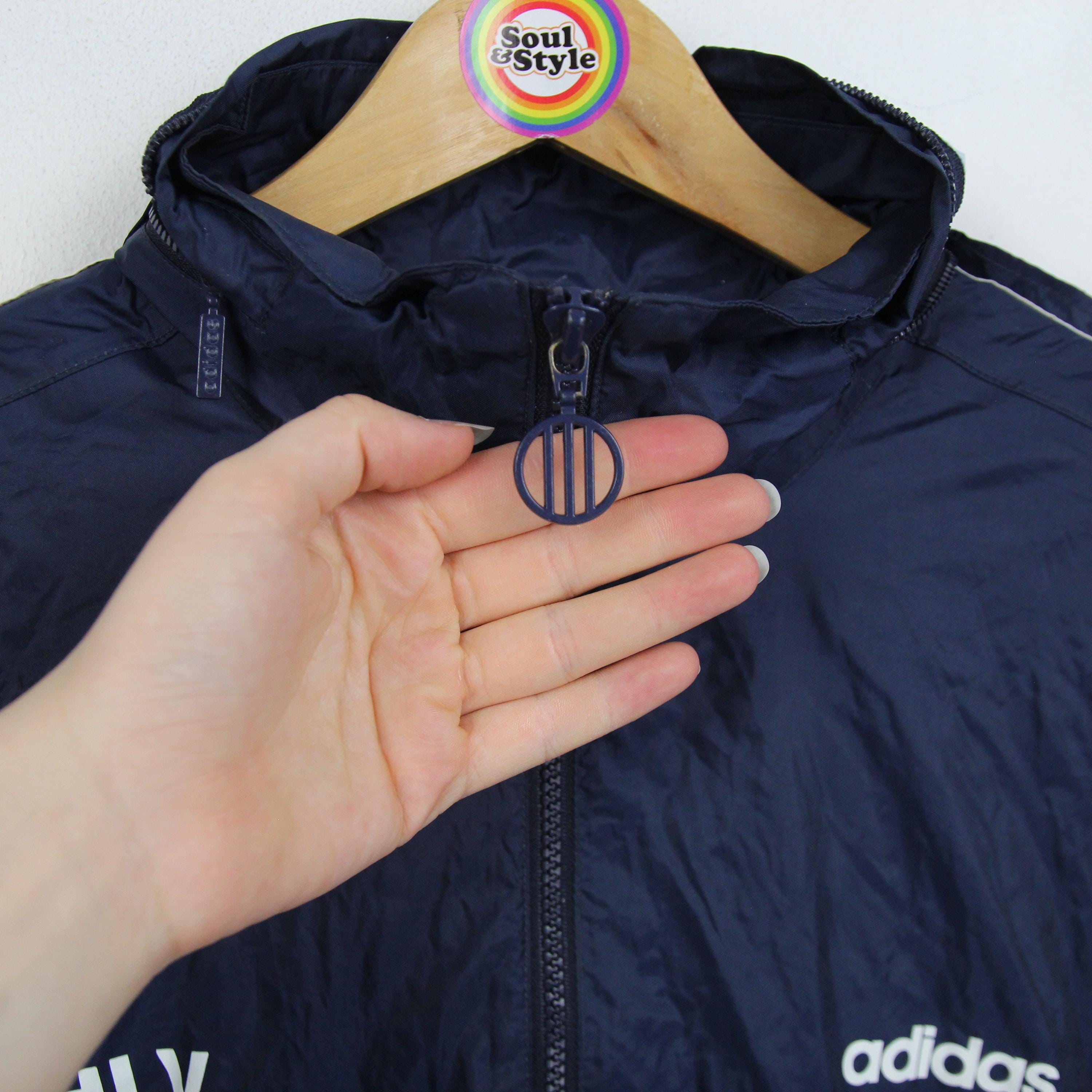 Vintage 90s Adidas Rain Jacket M (D5/F174) Windbreaker Schleswig