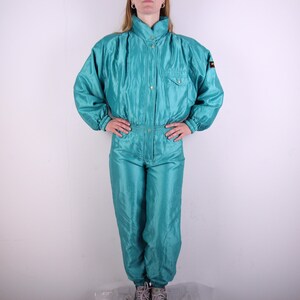 Combinaison De Ski Vintage CEVAS Femme Taille 14 - Années 80, Multicolore, Lyocell - Occasion Très Bon état
