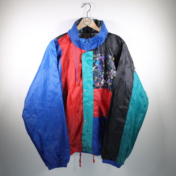 Vintage 90s Rain Jacket XL Windbreaker Super Champ
