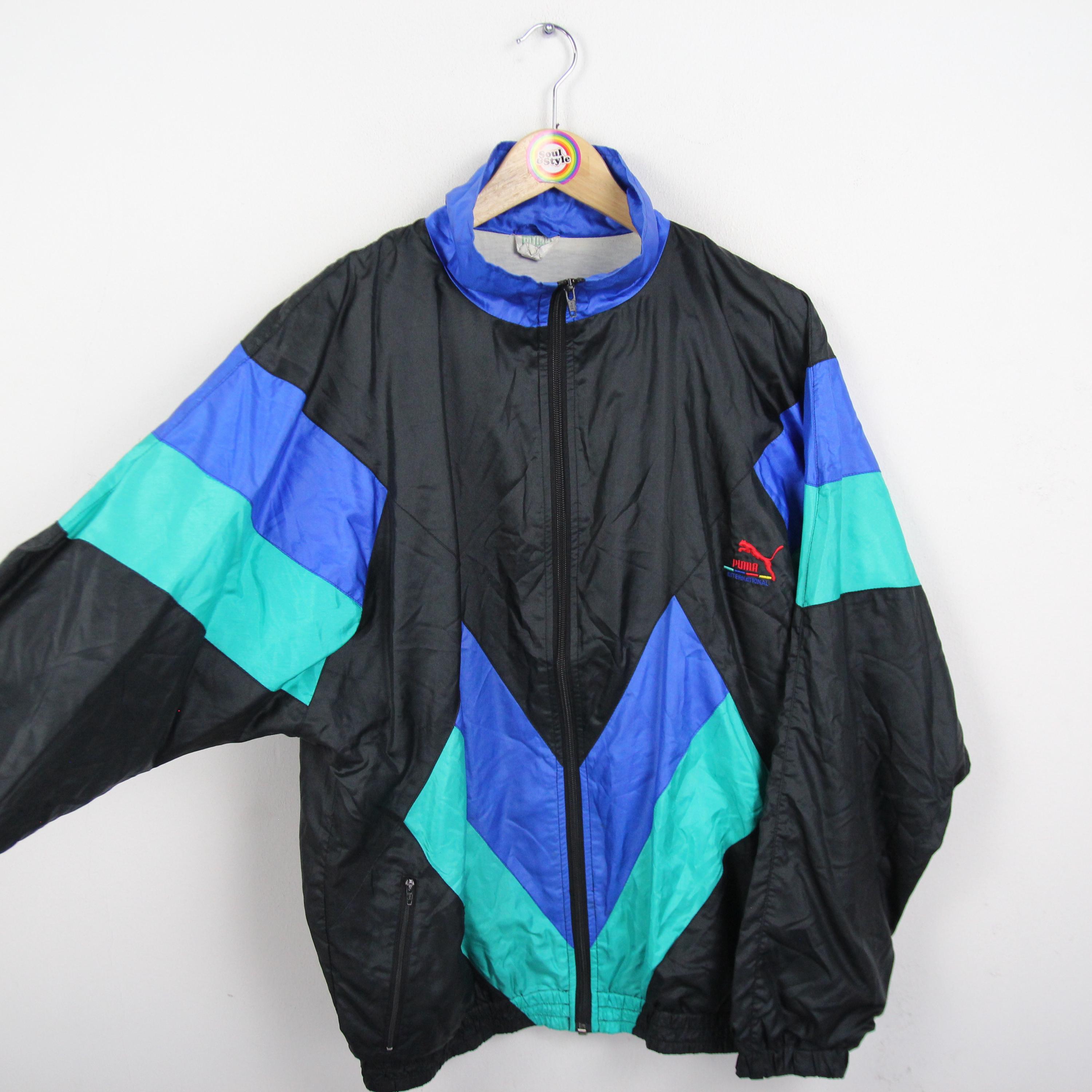 Vintage 90s Sports Jacket M Puma Training Jacket Sports Parka - Etsy