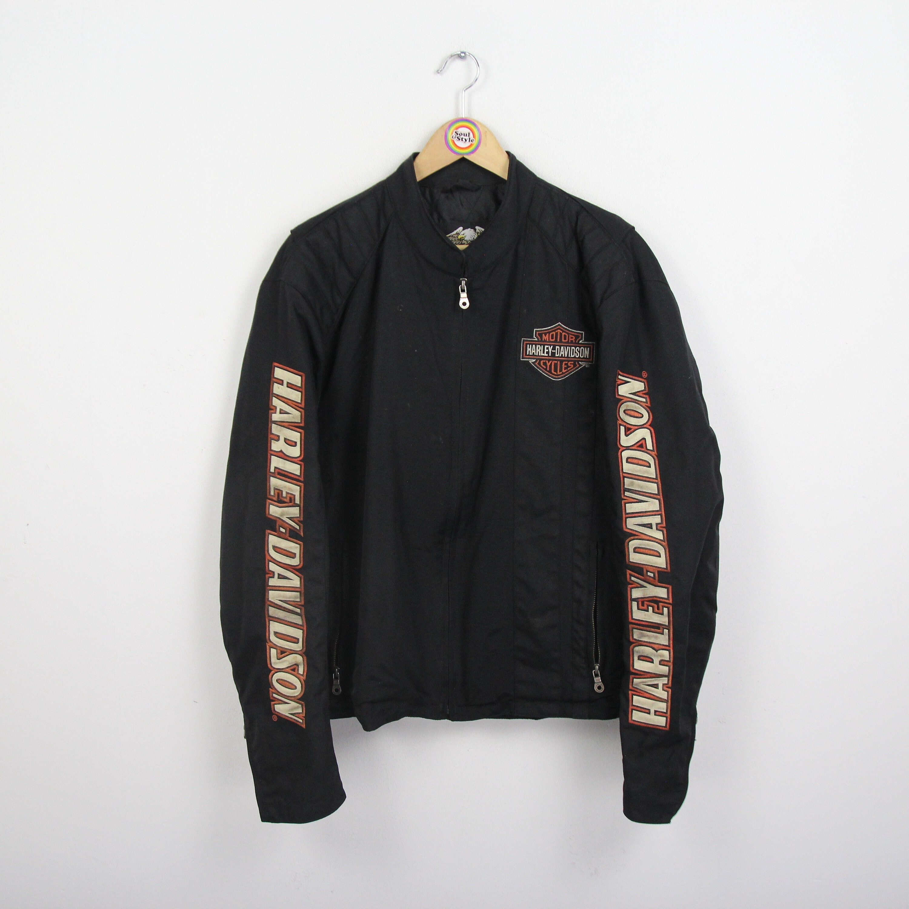 Vintage 90s Men's Blouson Size M-L Harley Davidson Biker Jacket - Etsy