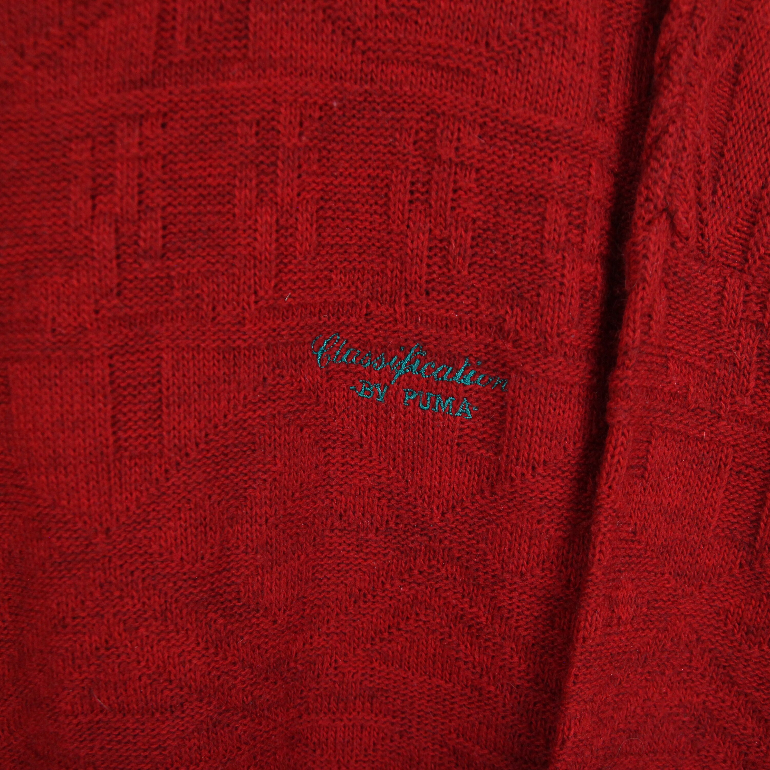 Puma Vintage 80s Sweater Mens Size XL Outdoor Knitted Wool