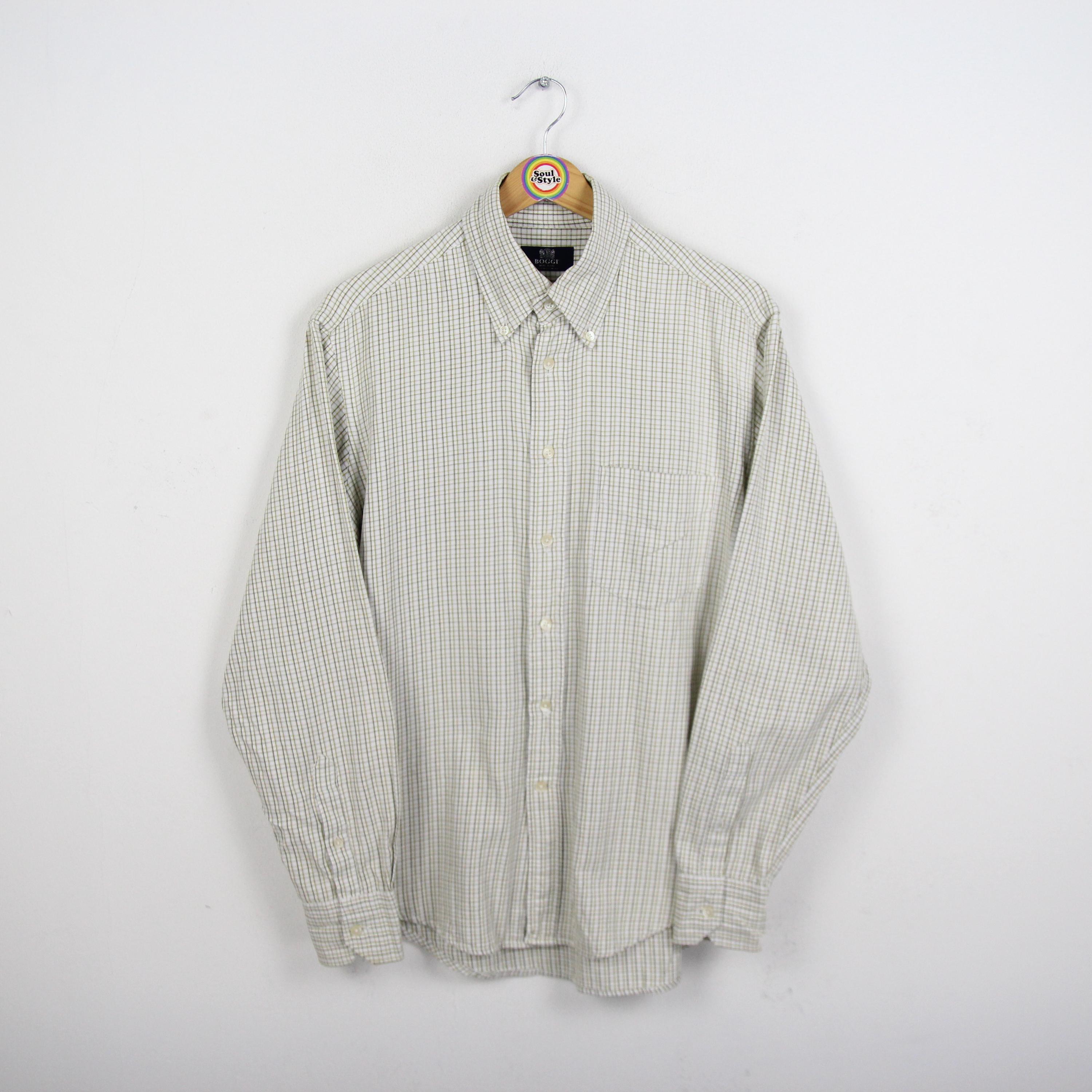 Vintage 90s Long Sleeve Shirt Size L Boggi Milano
