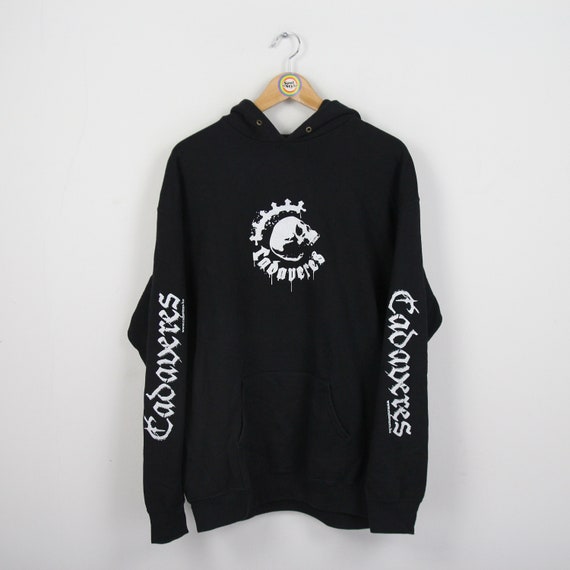 Vintage 90s Sweatshirt Hoodie L Cadavar Fruit of the Loom - Etsy