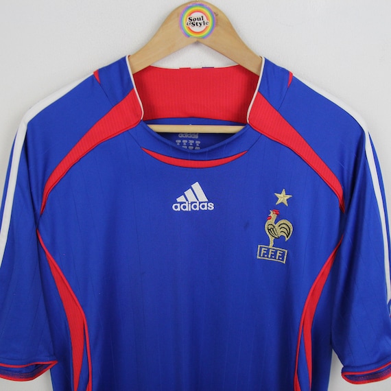 Vintage T-shirt Jersey Size XL France 2006 Home FFF World Cup - Etsy