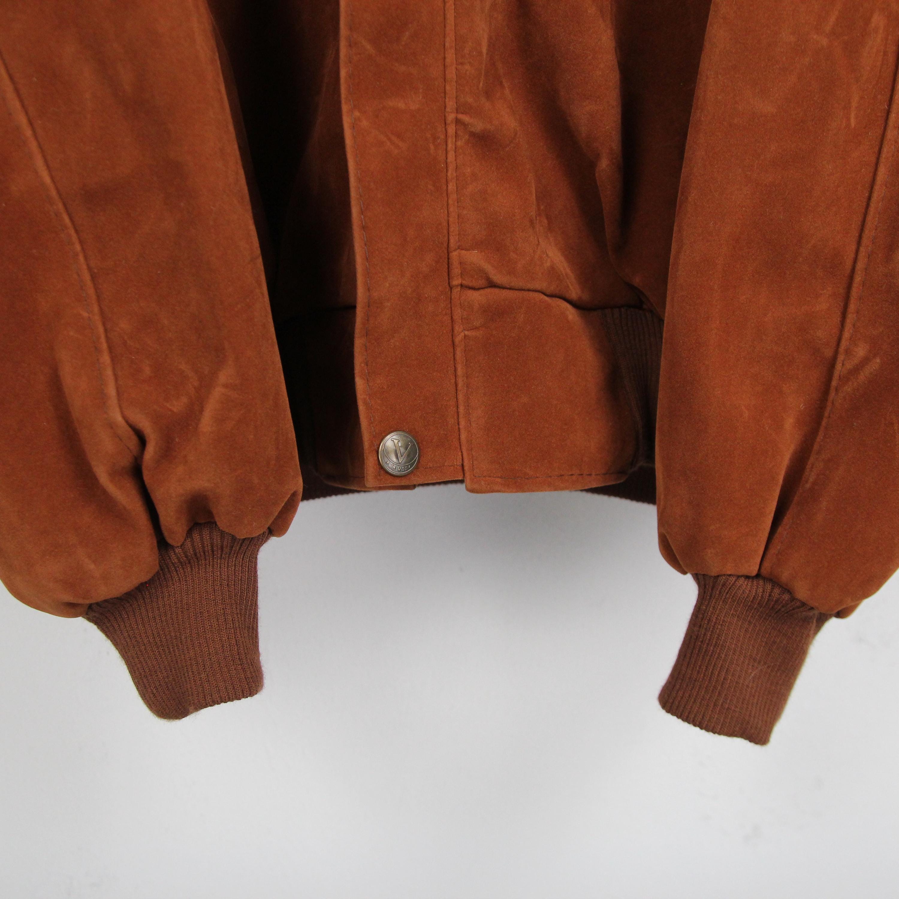 Vintage 80s 90s Velor Jacket Size L Gruppo V - Etsy Israel