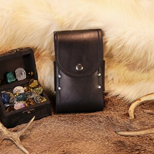 Cell phone pouch, Leather Accessories, LARP, Cosplay and Renaissance Faries