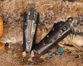 Black Widow Bracers, Small Dagger Bracers, Cosplay, LARP , Renaissance Faires